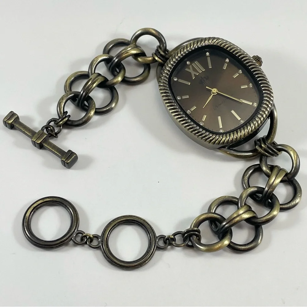 Premier Designs Antique Gold Watch Timeless   (Bracelet Brand New Battery)